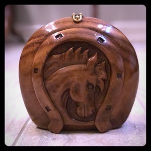 Rare Timmy Woods Horseshoe Horse Purse W Dust Bag